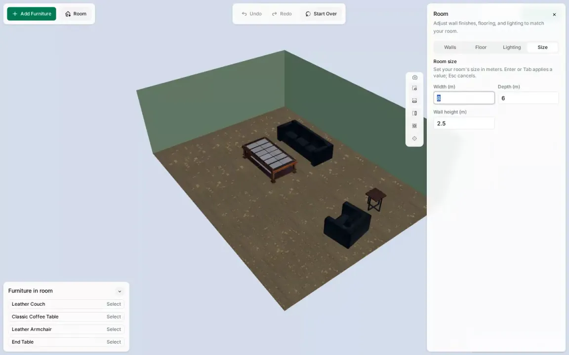 Resizing the room